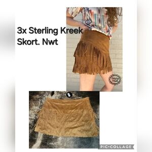 3x Sterling Kreek Fringe Skort